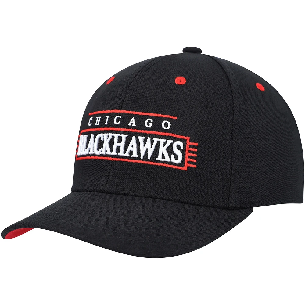 Casquette Snapback LOFI Pro Chicago Blackhawks Mitchell & Ness pour homme, noir