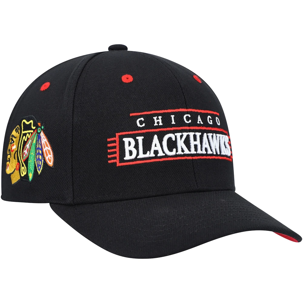 Men's Mitchell & Ness Black Chicago Blackhawks LOFI Pro Snapback Hat