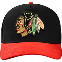 Men's Mitchell & Ness Black Chicago Blackhawks May Flowers Pro Crown Snapback Hat