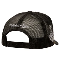 Men's Mitchell & Ness Black Chicago Blackhawks SOUL Collection Golden Stanley Cup Champions Trucker Adjustable Hat