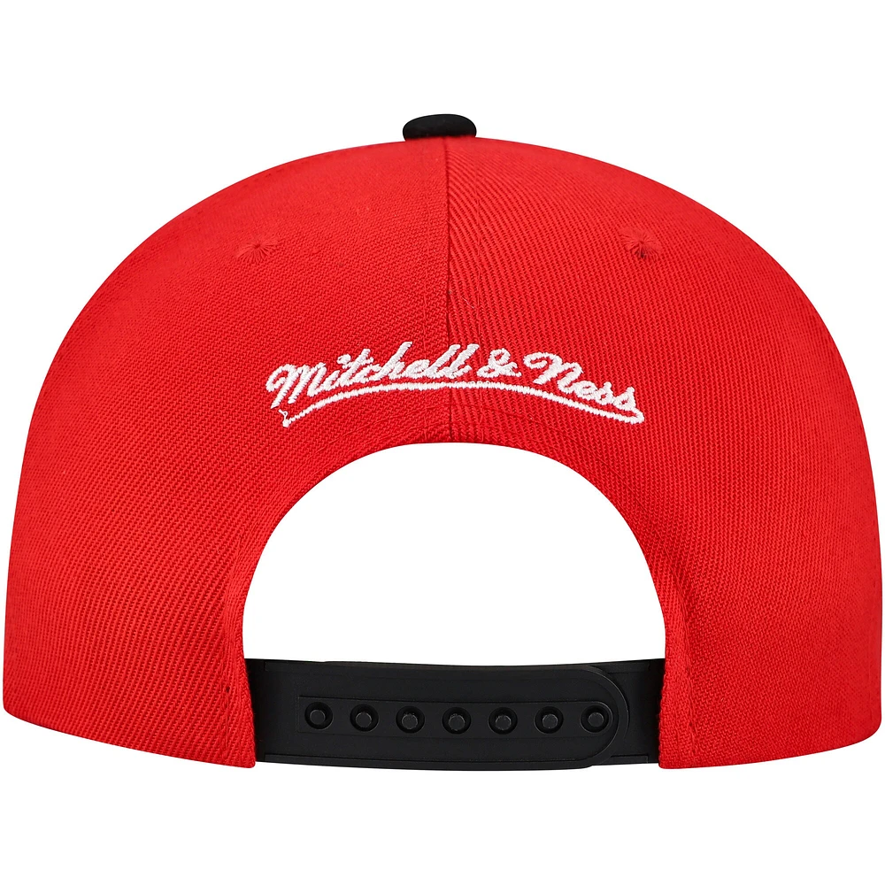 Casquette Snapback bicolore Mitchell & Ness Chicago Blackhawks Underarch pour homme