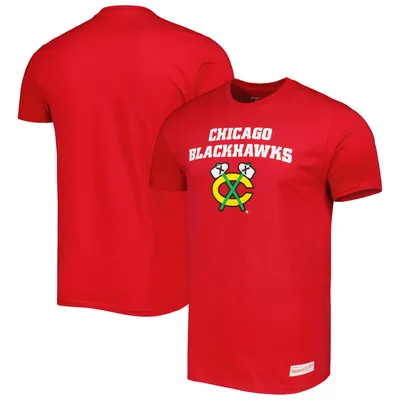 Chicago Blackhawks Mitchell & Ness Vintage Logo T-Shirt - Red