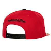 Casquette Snapback Day One Mitchell & Ness pour hommes, blanc/rouge, Chicago Blackhawks