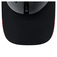 Men's New Era  Black Chicago Blackhawks Linear Featherweight 39THIRTY Flex Hat