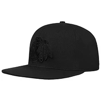 Casquette Snapback classique ton sur ton Pro Standard pour homme des Chicago Blackhawks