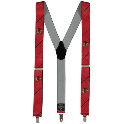 Chicago Blackhawks Suspenders - Red