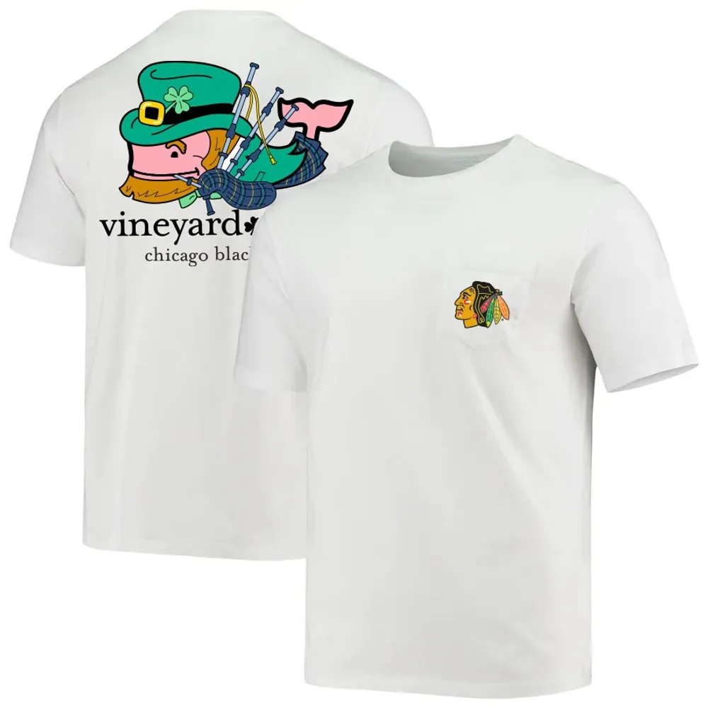 Lids Chicago Blackhawks Vineyard Vines St. Patrick's Day T-Shirt - White
