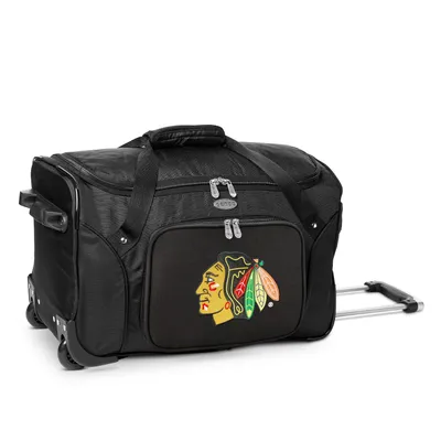 Chicago Blackhawks MOJO 22" 2-Wheeled Duffel Bag - Black