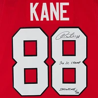 Patrick Kane Chicago Blackhawks Autographed Red adidas Authentic Jersey with "3x SC Champ" & "Showtime" Inscriptions - Limited Edition of 25