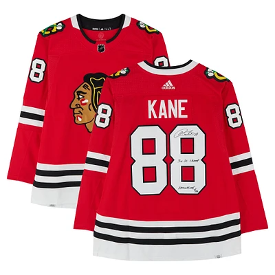Patrick Kane Chicago Blackhawks Autographed Red adidas Authentic Jersey with "3x SC Champ" & "Showtime" Inscriptions - Limited Edition of 25