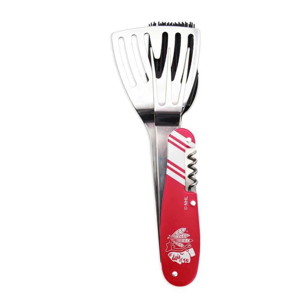 Red Chicago Blackhawks Barbecue Multi-Tool