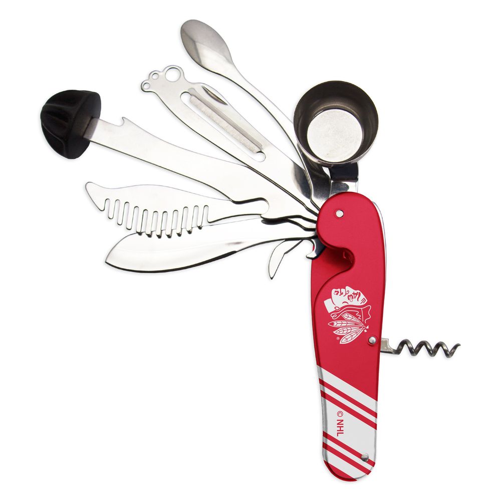 Red Chicago Blackhawks Bartender Multi-Tool