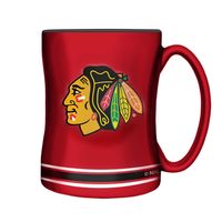 Red Chicago Blackhawks Sculpted Relief Mug