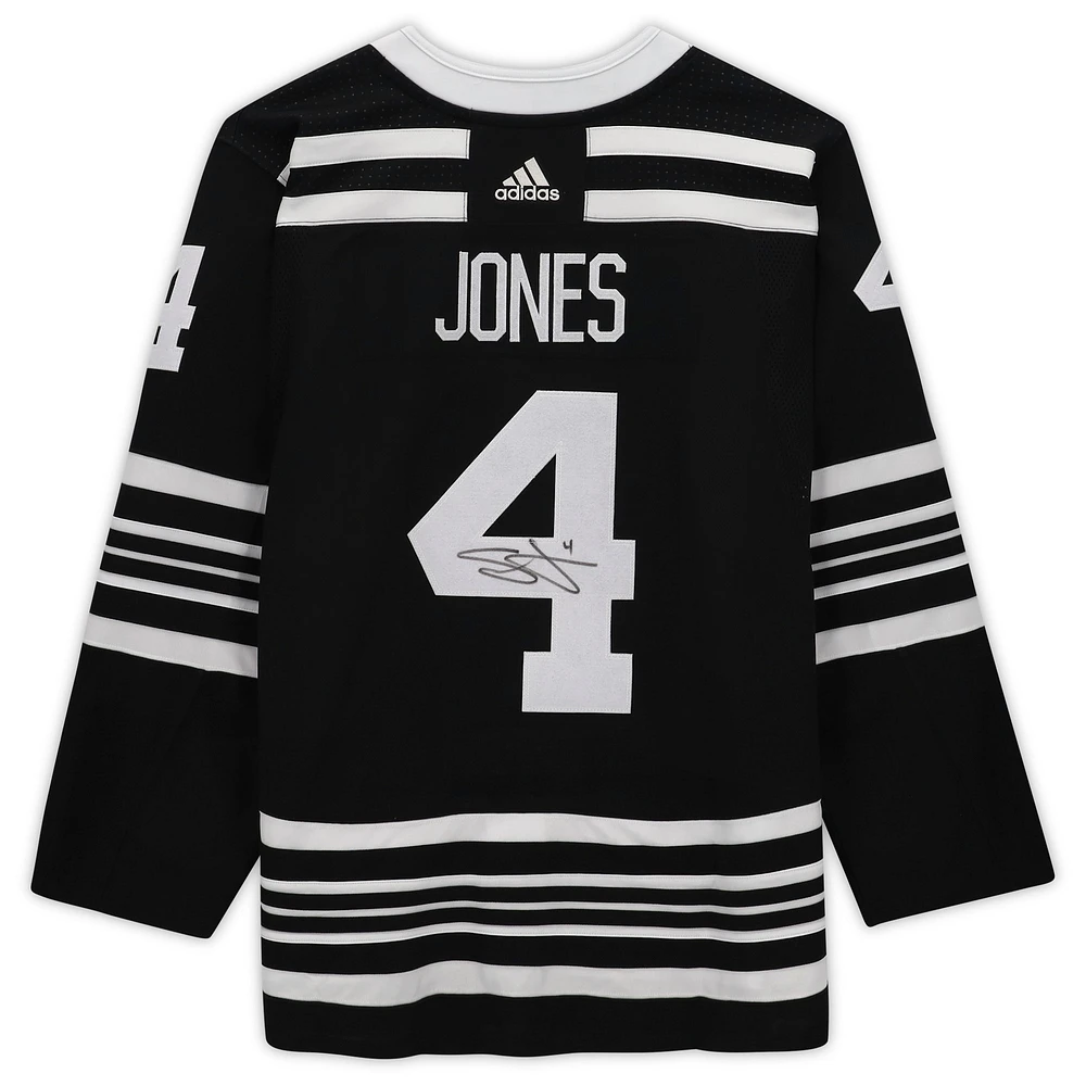 Seth Jones Black Chicago Blackhawks Autographed adidas Alternate Authentic Jersey