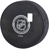 Seth Jones Chicago Blackhawks Autographed Hockey Puck with "Chi Debut 10/13/21" Inscription