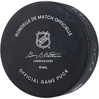 Rondelle de match officielle autographiée par Seth Jones des Blackhawks de Chicago