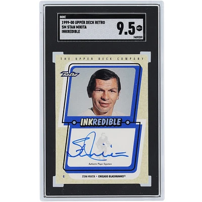 Carte 9,5 authentifiée signée Stan Mikita Chicago Blackhawks 1999-00 Upper Deck Retro Inkredible #SM SGC