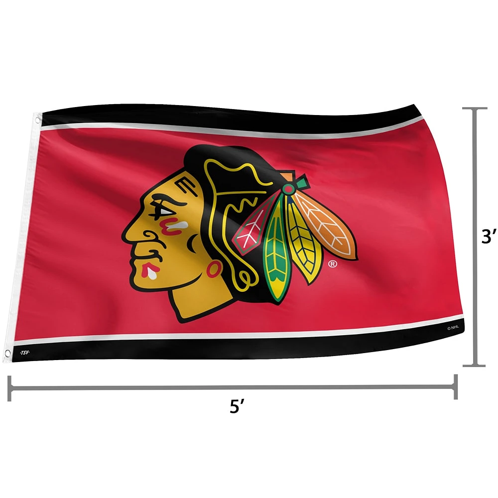 The Sports Vault Chicago Blackhawks - 3' x 5' Flag