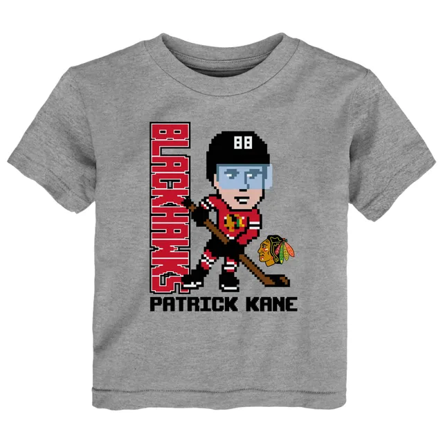 Youth Kansas City Chiefs Patrick Mahomes Heathered Gray Pixel Player 2.0  T-Shirt