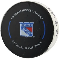 Tyler Bertuzzi Chicago Blackhawks Game-Used Goal Puck vs. New York Rangers on December 9, 2024