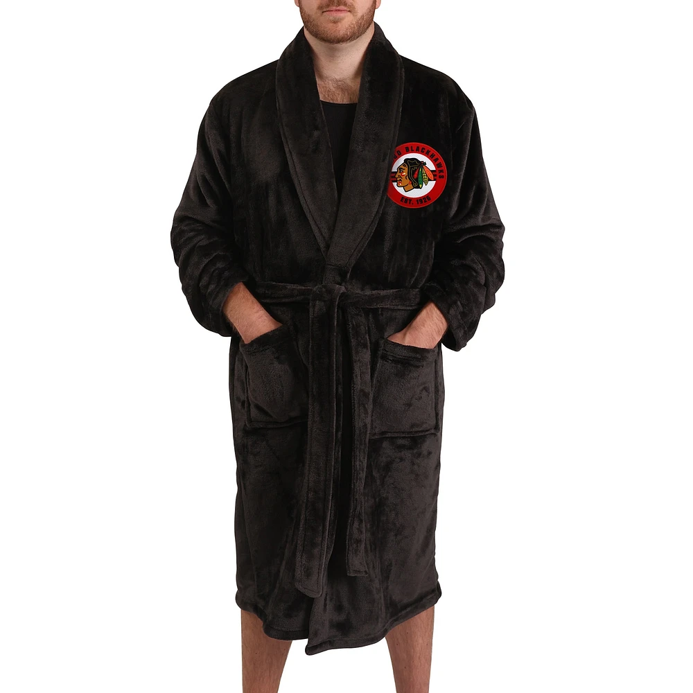 Robe unisexe noire des Blackhawks de Chicago