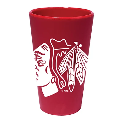 WinCraft Chicago Blackhawks 16oz. Team Color Silicone Pint Glass