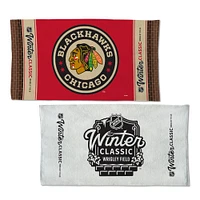 Serviette recto verso WinCraft Chicago Blackhawks 2025 NHL Winter Classic sur glace/vestiaires 22" x 42"