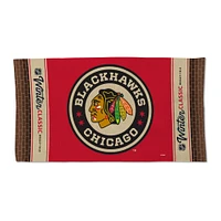 Serviette recto verso WinCraft Chicago Blackhawks 2025 NHL Winter Classic sur glace/vestiaires 22" x 42"