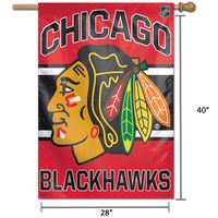 WinCraft Chicago Blackhawks 28" x 40" Wordmark Single-Sided Vertical Banner