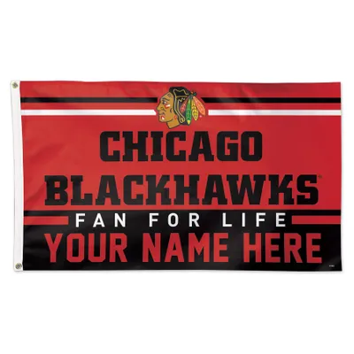 Chicago Blackhawks WinCraft 3' x 5' One-Sided Deluxe Personalized Flag