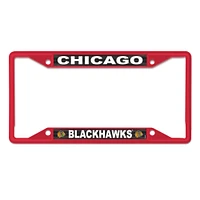 WinCraft Chicago Blackhawks Chrome Colored License Plate Frame