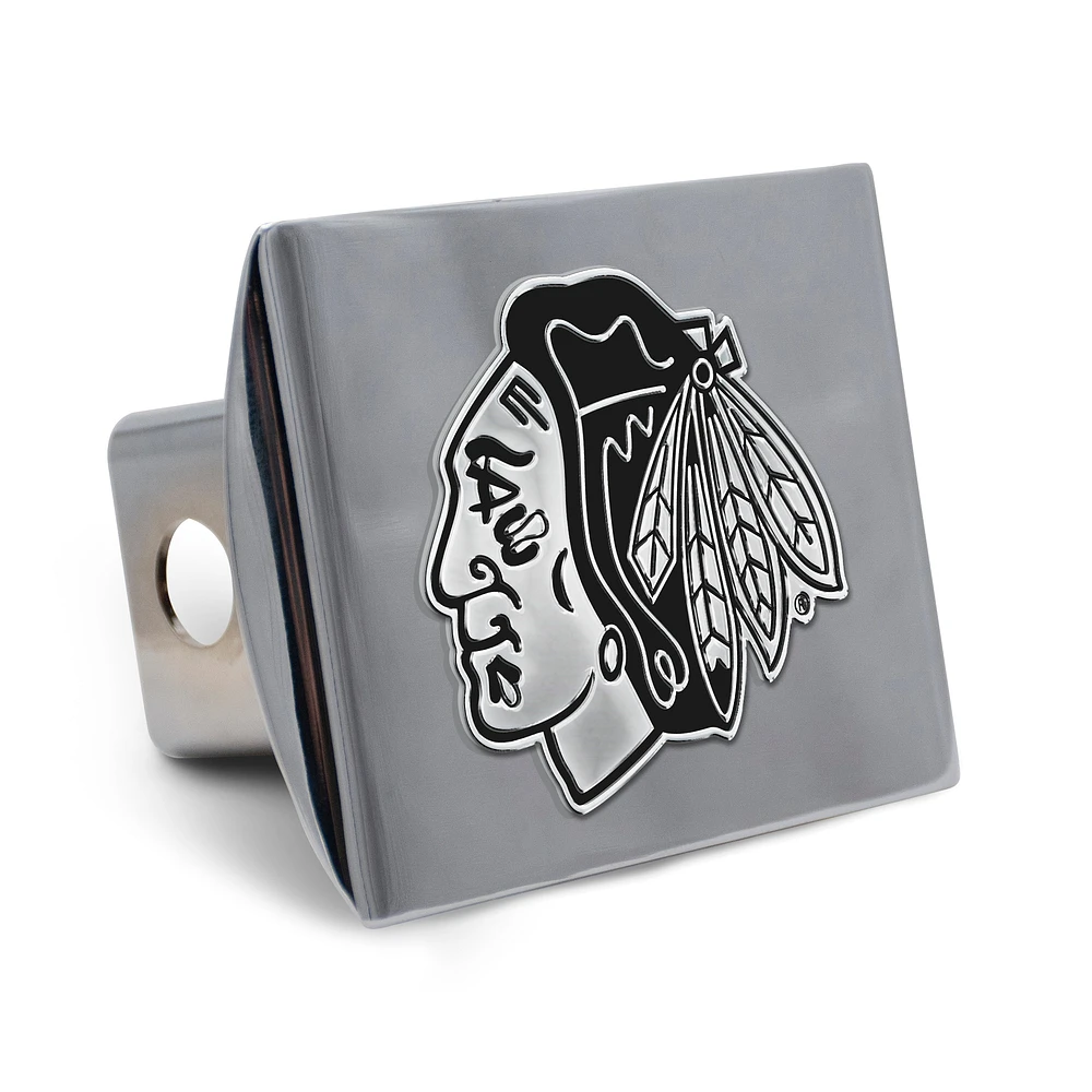 WinCraft Chicago Blackhawks Premium Metal Chrome Hitch Cover
