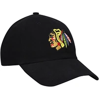 Women's '47 Black Chicago Blackhawks Team Miata Clean Up Adjustable Hat