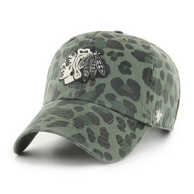 Casquette réglable '47 Green Chicago Blackhawks Bagheera Clean Up pour femme