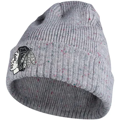 Chicago Blackhawks adidas Women's Logo Cuffed Knit Hat - Gray