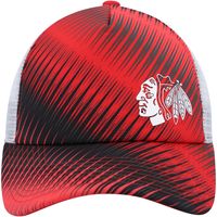 Women's adidas Red/White Chicago Blackhawks Graphic Foam Trucker Snapback Hat