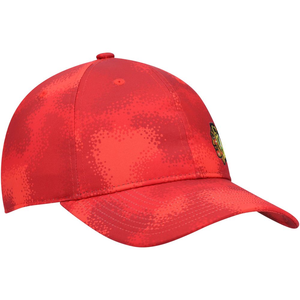 Women's adidas Red Chicago Blackhawks Camo Slouch Adjustable Hat