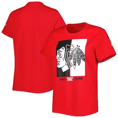 Women's adidas Red Chicago Blackhawks Reverse Retro Fresh T-Shirt