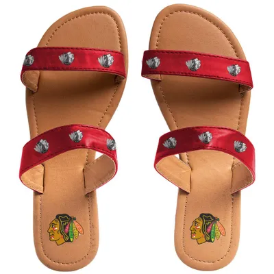 Chicago Blackhawks Women's Double-Strap Sandals