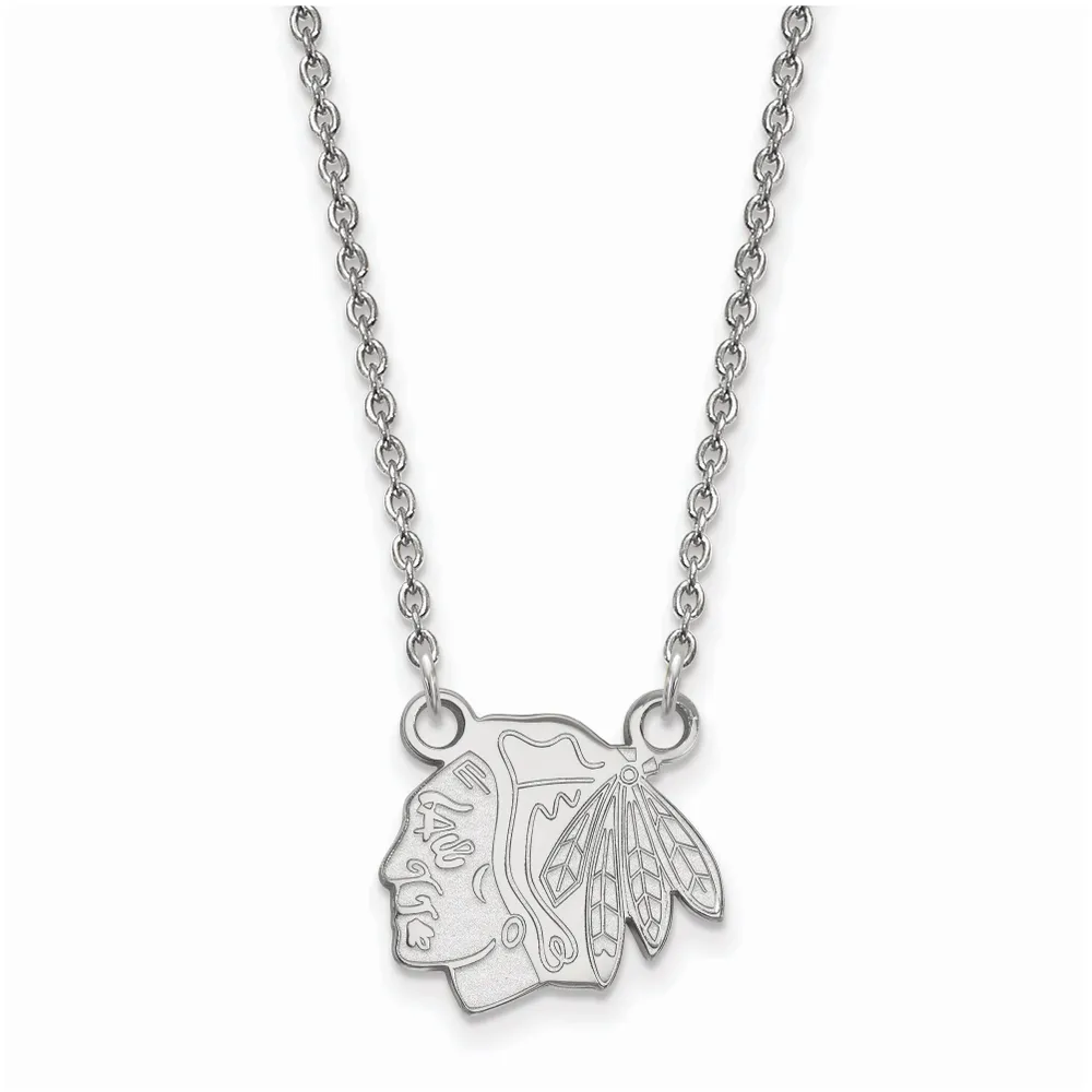Chicago Blackhawks Women's Sterling Silver Small Pendant Necklace