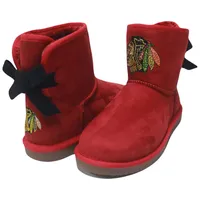 Chicago Blackhawks Cuce Women's Low Team Ribbon Boots