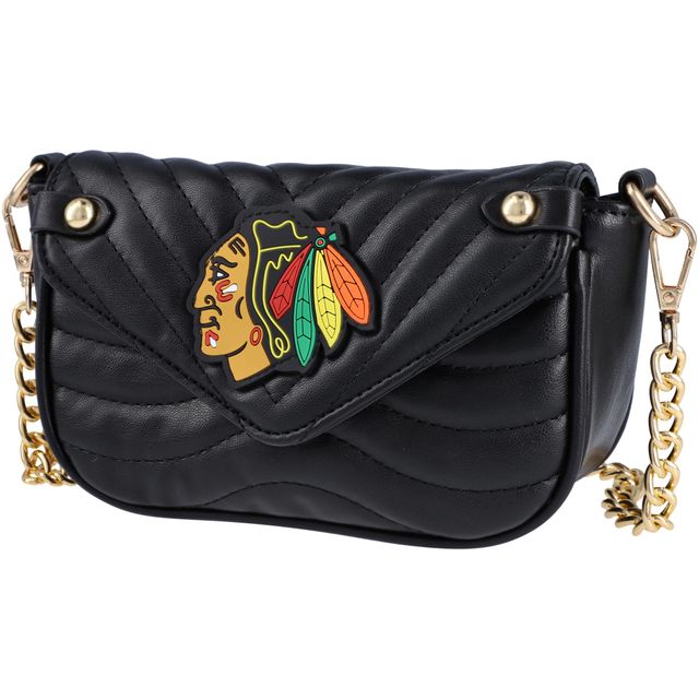 Sac à bandoulière en cuir végétalien Cuce Chicago Blackhawks pour femmes