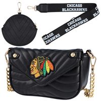 Women's Cuce Chicago Blackhawks Vegan Leather Strap Bag