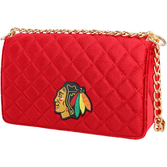 Sac de couleur de l'équipe Cuce Chicago Blackhawks pour femme en velours