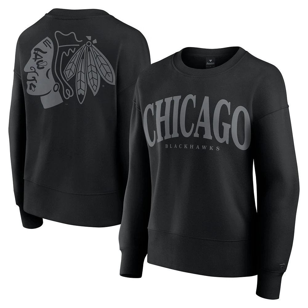 Sweat-shirt à capuche noir Chicago Blackhawks Elements Flow pour femme Fanatics