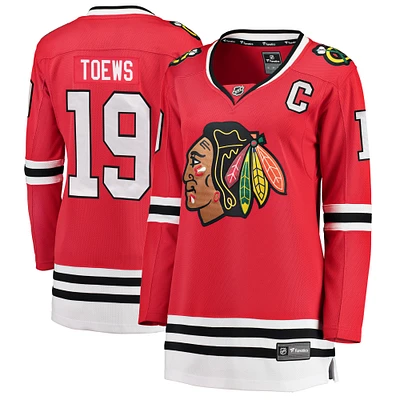 Fanatiques féminines de marque Jonathan Toews Red Chicago Blackhawks Breakaway - Maillot joueur