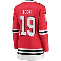 Maillot de joueur échappé à domicile des Blackhawks Chicago Jonathan Toews pour femmes Fanatics