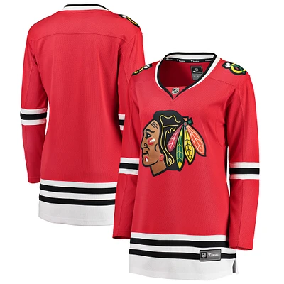 Maillot rouge Fanatics pour femmes des Blackhawks de Chicago Breakaway Home