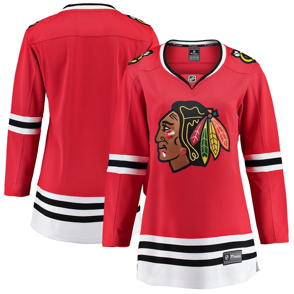 Fanatiques pour femmes de marque rouge Chicago Blackhawks Home Breakaway - Maillot vierge