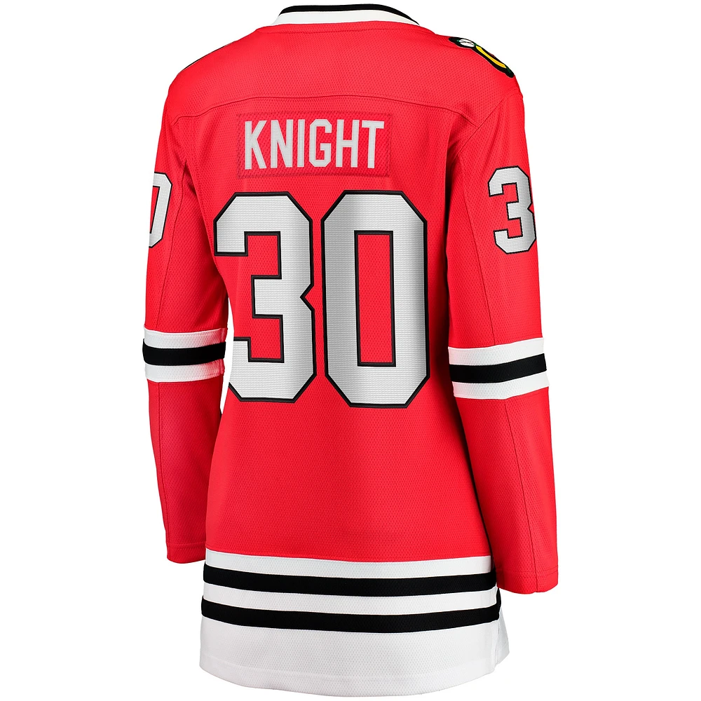 Women's Fanatics Spencer Knight Red Chicago Blackhawks Home Breakaway Player Jersey